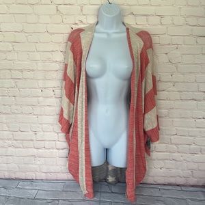 Olga patriotic knit opened cardigan size small